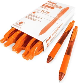 Pentel EnerGel X BL107 0.7mm/0.35mm Gelroller orange/transparent, 12er-Pack