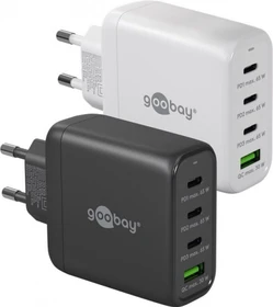 Wentronic Goobay USB-C PD GaN Multiport-Schnellladegerät 68W weiß