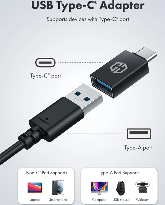 Graugear G-HUB2A2C-AC, USB-Hub, 2x USB-C 3.0, 2x USB-A 3.0, USB-A/USB-C 3.0 [Stecker]