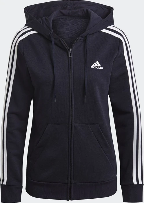 adidas Essentials French Terry 3-Streifen Hoodie legend ink/white (Damen)