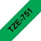 Brother TZe-751 Beschriftungsband, 24mm, grün/schwarz Vorschaubild