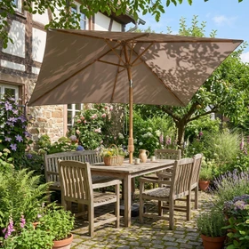 Sekey Sonnenschirm 300x200cm taupe