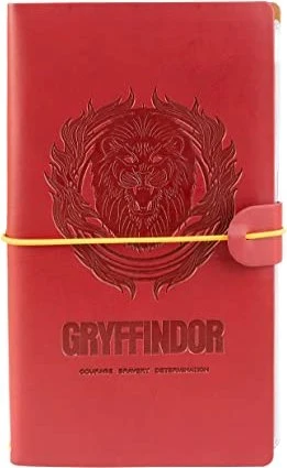 Grupo Erik Editores Harry Potter Gryffindor Notizbuch, A5, punktiert, Kunstleder-Cover, 20 Blatt