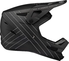 100% Status Fullface-Helm schwarz