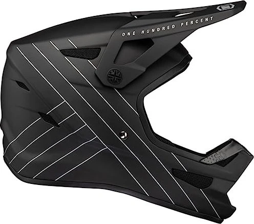 100% Status Fullface-Helm schwarz