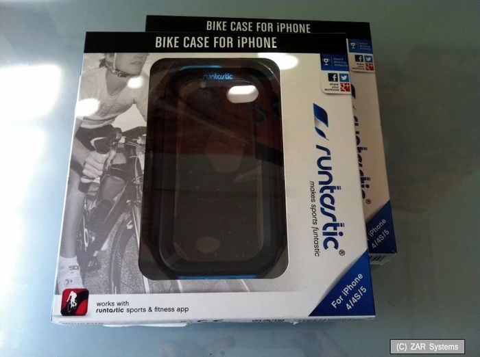 Runtastic Apple iPhone 4/4s/5/5s Bike Case Schutzhülle schwarz