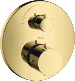 Hansgrohe Axor Starck Thermostat Unterputz mit Absperrventil polished brass