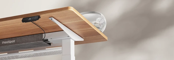 FlexiSpot E7 Pro elektrisch höhenverstellbares Sitz-Steh-Schreibtischgestell weiß