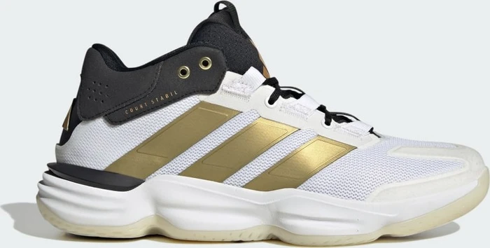 adidas Court Stabil cloud white/gold metallic/core black (Herren)