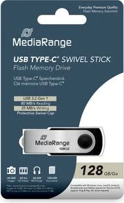 MediaRange USB Type-C Memory Drive 128GB, USB-C, USB 3.2 Gen 1×1