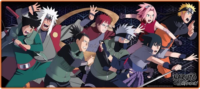 ABYstyle Naruto Shippuden Gaming Mousepad XXL, 900x400mm, Ninjas Squad (ABYACC620)