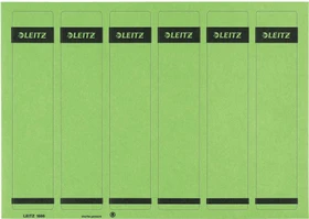 Leitz selbstklebende Ordner-Rückenschilder kurz/schmal, grün, 25 Blatt/150 Stück