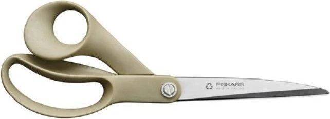 Fiskars ReNew Mehrzweckschere, Universalschere, Rechtshänder, 250mm, schwarz/beige