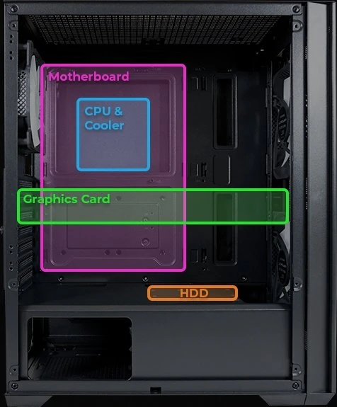 LC-Power Gaming 717B Meshwork_L Dark, schwarz, Glasfenster