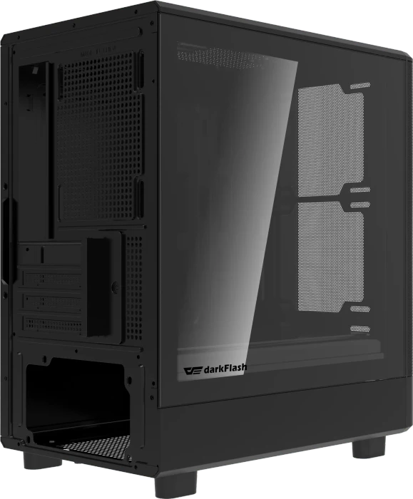 DarkFlash DB330M Mesh Black, Glasfenster