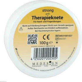 medesign Therapieknete strong gelb, 100ml