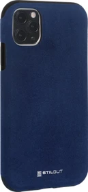 Stilgut Alcantara Cover für Apple iPhone 11 Pro Max blau