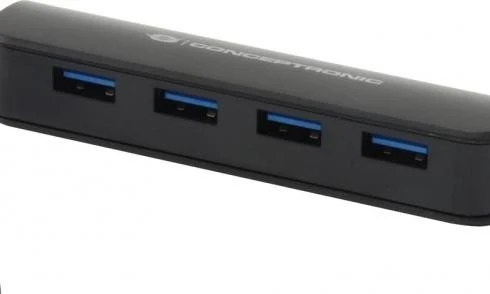 Conceptronic USB-Hub, 4x USB-A 3.0, USB-A 3.0 [Stecker]