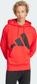 adidas Essentials Big Logo French Terry Hoodie pure ruby/black (Herren)