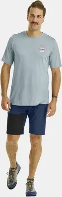 Ortovox 140 Cool Mountain Gradient Funktionsshirt kurzarm glacier grey (Herren)