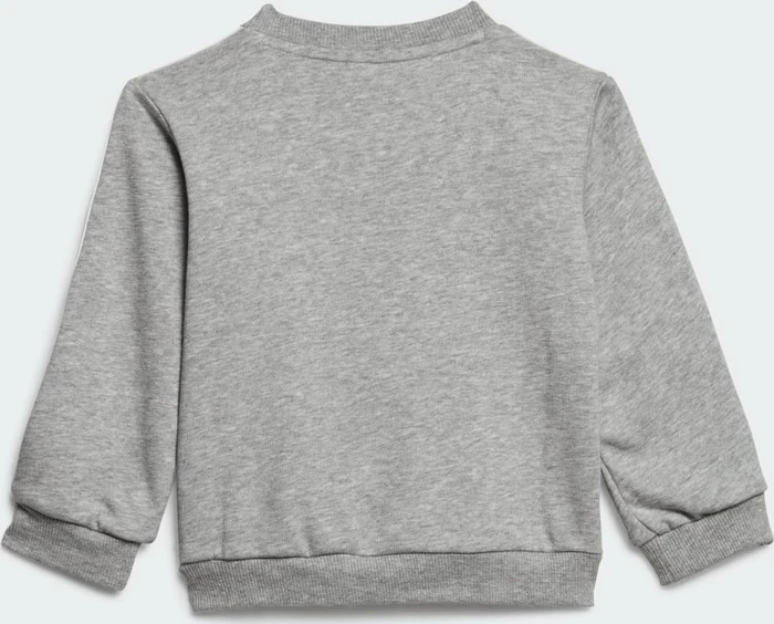 adidas Essentials 3-Streifen Trainingsanzug medium grey heather/white (Junior)