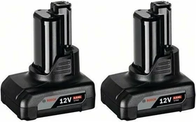 Bosch Professional GBA Werkzeug-Akku 10.8/12V, 4.0Ah, Li-Ionen, 2 Akkus [8.0Ah] [86.4Wh]