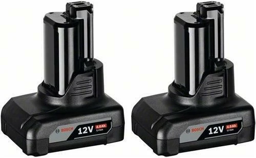 Bosch Professional GBA Werkzeug-Akku 10.8/12V, 4.0Ah, Li-Ionen, 2 Akkus [8.0Ah] [86.4Wh]