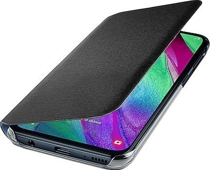 Samsung Wallet Cover für Galaxy A40 schwarz