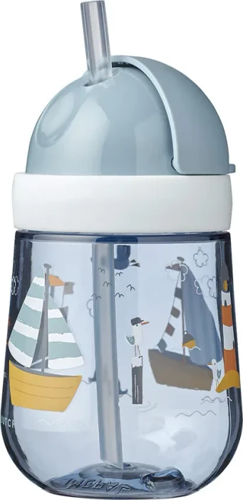 Mepal Mio Strohhalm Trinkbecher, 9+M, 300ml, sailors bay