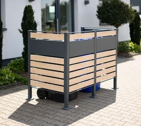 Westmann Planum 120 Mülltonnenbox 2x 240l holzoptik