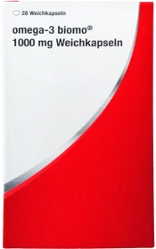 biomo pharma Omega-3 biomo 1000mg Weichkapseln, 28 Stück