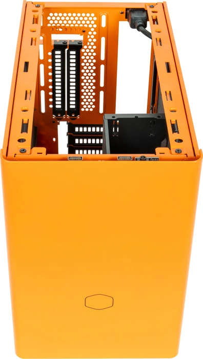 Cooler Master MasterBox NR200P Color Edition Sunset Orange, Glasfenster, Mini-ITX