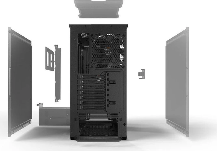 be quiet! Pure Base 500, schwarz, schallgedämmt
