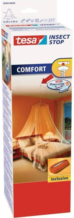 tesa Insect Stop Comfort Moskitonetz 1250cmx250cm weiß