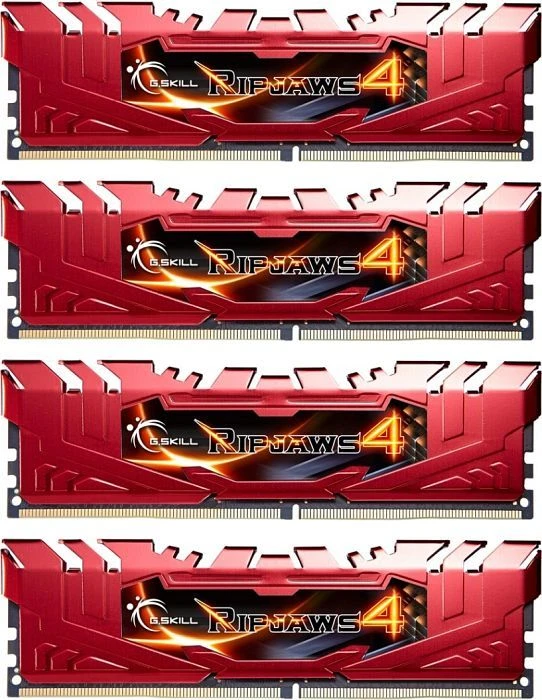 G.Skill RipJaws 4 rot UDIMM 16GB Kit, DDR4-2666, CL15-15-15-35