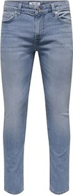 ONLY & SONS Slim Mid Loom Jeans light blue denim (Herren)