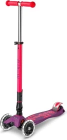 Micro Maxi Micro Deluxe Foldable Neon LED Kickboard ultra pink
