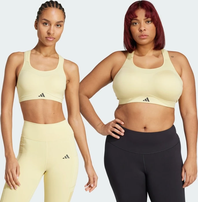 adidas TLRD Impact Training High Support Sport-BH powder yellow (Damen)