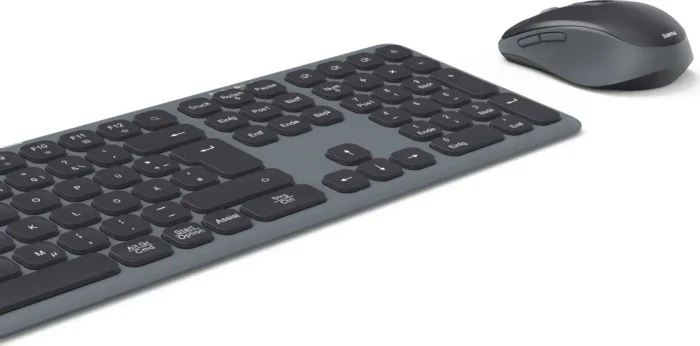 Hama WKM-550 Multi-Device-Tastatur-Maus-Set, schwarz, USB/Bluetooth, DE