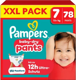 Pampers Baby-Dry pants Gr.7 Einwegwindel, 15+kg, 78 Stück