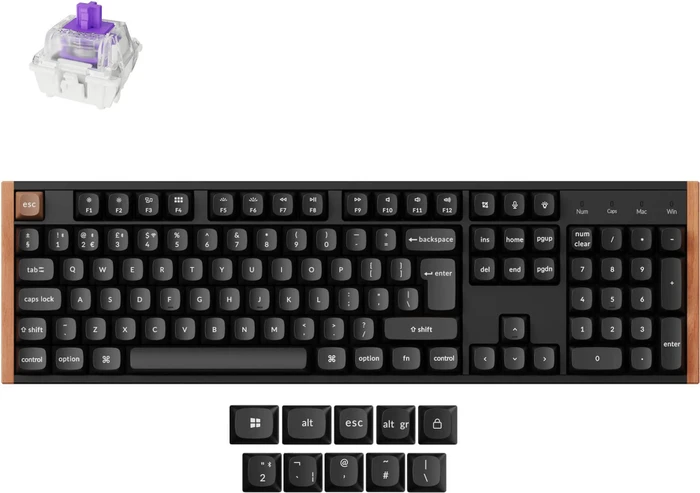 Keychron K10 HE Wireless, Special Edition ISO Black, LEDs RGB, Gateron 2.0 Magnetic Nebula, USB/Bluetooth, UK