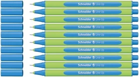 Schneider Line-Up Tintenroller (Mine) alaska blue/grün, 10er-Pack