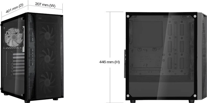 SilverStone Fara B1 Pro, Glasfenster