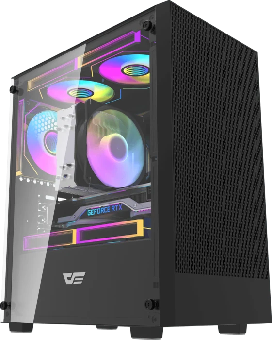 DarkFlash M305 Black, Glasfenster