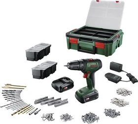 Bosch DIY UniversalDrill 18V Akku-Bohrschrauber inkl. Koffer + 2 Akkus 1.5Ah + Zubehör