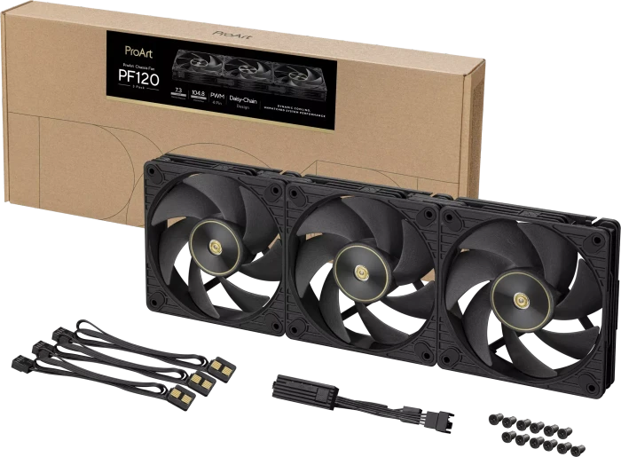 ASUS ProArt PF120, schwarz, 120mm, 3er-Pack