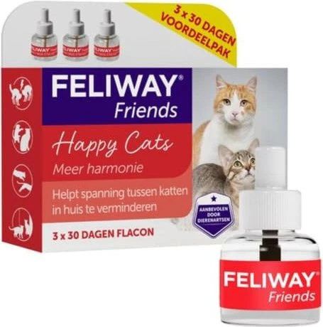 CEVA Feliway Friends Refill, Pheromon, 144ml (3x 48ml)