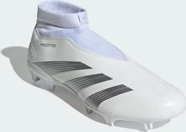 adidas Predator League Laceless FG cloud white/silver metallic