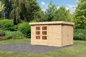 Karibu Retola 4 Gartenhaus natur