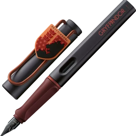 Lamy safari Harry Potter Wappen schwarz, rechte Hand, mittel, 4er-Set